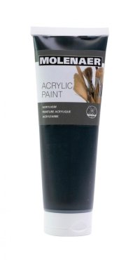Molenaer akrylová barva 250 ml - černá - VÝPRODEJ