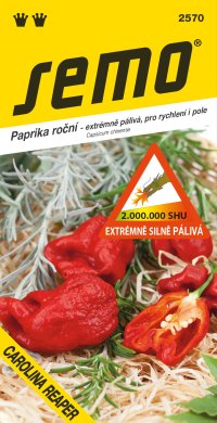 Semo Paprika zeleninová pálivá - Carolina Reaper 10s /SHU 2 000 000/ - VÝPRODEJ