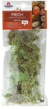 Mech preparovaný Rosteto 20 g světle zelená - VÝPRODEJ