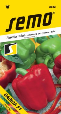 Semo Paprika zeleninová sladká F1 - Saskia F1 na pole i k rychlení 15s - VÝPRODEJ