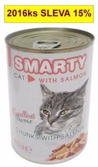 SMARTY Cat Losos chunks, konzerva 410 g - VÝPRODEJ