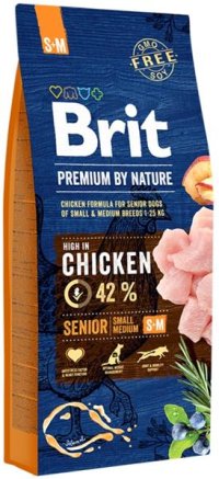 Brit Premium by Nature Senior S+M 15 kg - VÝPRODEJ