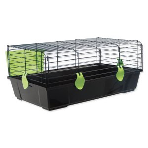 Klec Small Animals Michal černá, výbava zelená 100x55x39cm - VÝPRODEJ