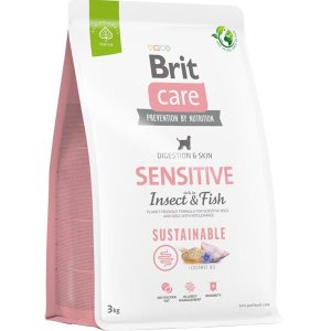 Brit Care Dog Sustainable Sensitive Insect+Fish 3 kg - VÝPRODEJ