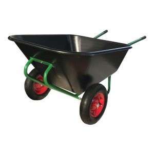 Kolečko zahradní dvoukolé 210l, 120kg, nafukovací 400-8, plastové - VÝPRODEJ