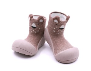 ATTIPAS Botičky Zootopie Bear A21ZO Beige L vel.21,5, 116-125 mm - VÝPRODEJ