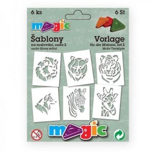 MAGIC papírové šablony na malování HLAVY ZVÍŘAT - VÝPRODEJ