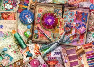 RAVENSBURGER Puzzle Vysoká krejčovina 1000 dílků - VÝPRODEJ