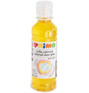 PRIMO barevné lepidlo 240 ml - žluté - VÝPRODEJ