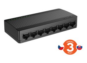 Tenda SG108M - 8x Gigabit Desktop Ethernet Mini Switch, rychlosti 10 100 1000 Mb s, 16Gb s - VÝPRODEJ