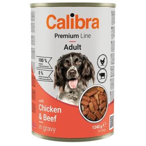 Calibra Dog Premium konz. Chicken&Beef 1240g - VÝPRODEJ