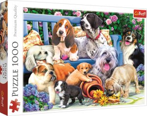 TREFL Puzzle Psi v zahradě 1000 dílků - VÝPRODEJ
