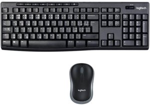 Logitech klávesnice s myší Wireless Combo MK270, CZ/SK, černá - VÝPRODEJ