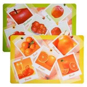 Plastové prostírání TORO 28x43cm ovoce MIX motivů - VÝPRODEJ