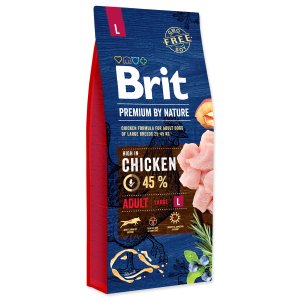 Krmivo Brit Premium by Nature Adult L 15kg - VÝPRODEJ