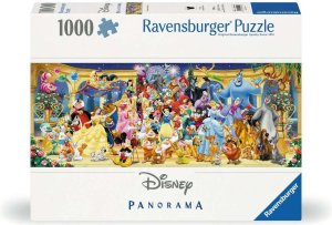 RAVENSBURGER Panoramatické puzzle Disney: Skupinové foto 1000 dílků - VÝPRODEJ