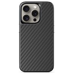 EPICO Carbon Case iPhone 15 Pro black - VÝPRODEJ