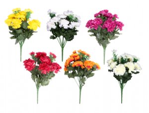 Květina CHRYZANTÉMA PODZIM X13 13květů 36cm - VÝPRODEJ