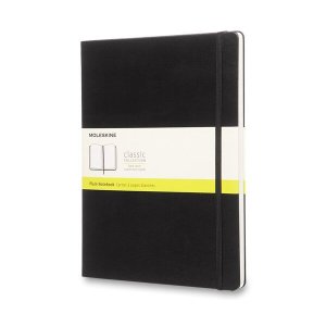 Zápisník Moleskine - tvrdé desky, XL, čistý - černý - VÝPRODEJ