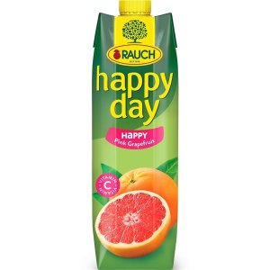 Džus Happy Day - happy růžový grep 1l - VÝPRODEJ