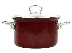 Hrnec BELIS ECO-CERAMIC 24cm 6,1l se skleněnou poklicí - VÝPRODEJ