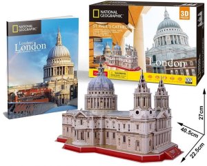 CUBICFUN 3D puzzle National Geographic: Katedrála svatého Pavla 107 dílků - VÝPRODEJ