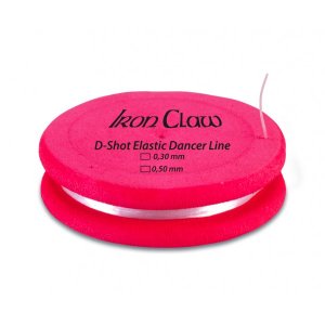 Iron Claw elastický vlasec D-Shot Elastic Dancer Line 0,30 mm 3m - VÝPRODEJ