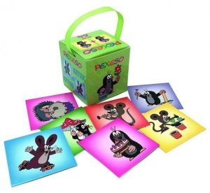 Krtek - pexeso v krabičce s úchopem - VÝPRODEJ