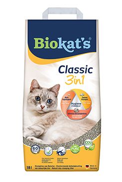 Podestýlka Biokat\'s Classic 3in1 18l - VÝPRODEJ