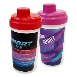 Šejkr /sportovní láhev 500ml NEW SPORTLIFE plastový - mix variant či barev - VÝPRODEJ