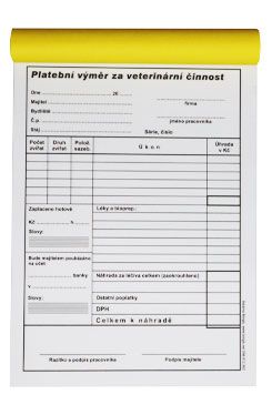 Tiskopis-Plateb.výměr Nepropis. Nečísl. Nedaň.100 list - VÝPRODEJ