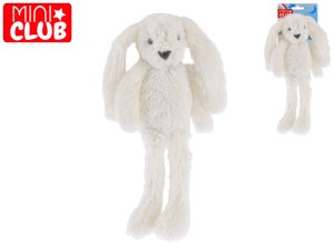 Mini Club zajíček plyšový bílý 37 cm dlouhé nohy - VÝPRODEJ