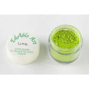 Prachová barva Lime - Edable Art - VÝPRODEJ
