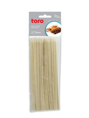 Špejle hrocené 20cm TORO 50ks - VÝPRODEJ