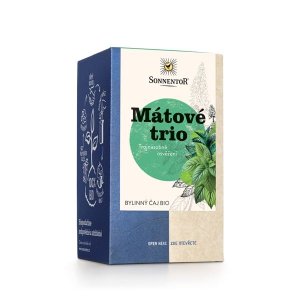 Bylinný čaj Sonnentor - Mátové trio, bio, 18x 1,2g - VÝPRODEJ