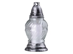 Hřbitovní sklo 24 cm vklad 180g 58h. čiré - VÝPRODEJ