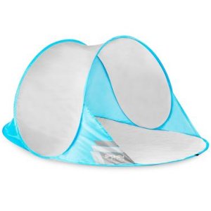 Spokey ALTUS Samorozkládací plážový stan, 195 x 100 x 85 cm, šedo-tyrkysový - VÝPRODEJ