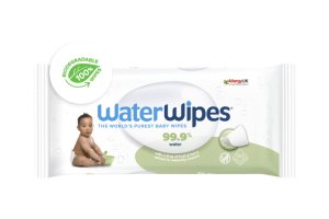 WATERWIPES Vlhčené ubrousky bez obsahu plastů Soapberry 60 ks - VÝPRODEJ