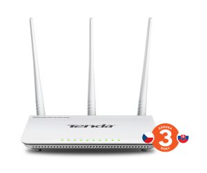 Tenda F3 - Wireless-N Router 802.11b/g/n, 300Mbps, 1x WAN, 3x LAN, 3x Ext. Ant. - VÝPRODEJ