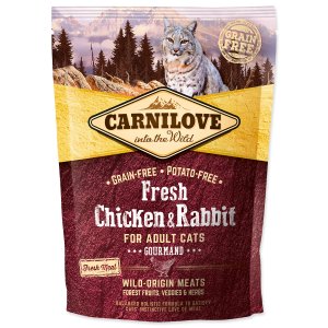CARNILOVE Fresh Chicken & Rabbit Gourmand for Adult cats - 400 g - VÝPRODEJ