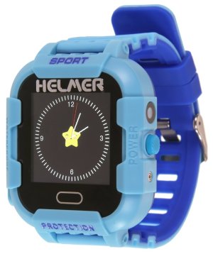 HELMER dětské hodinky LK 708 s GPS lokátorem/ dotykový display/ IP67/ micro SIM/ kompatibilní s Android a iOS/ modré - VÝPRODEJ