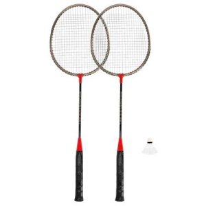 Spokey BADMNSET1 Sada na badminton - 2 rakety, košíček, obal - VÝPRODEJ