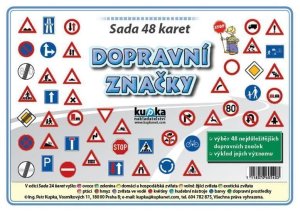Sada 48 malých karet (A7) - dopravní značky - VÝPRODEJ