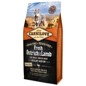 Krmivo Carnilove Dog Small Breed Fresh Ostrich & Lamb 6kg - mix variant či barev - VÝPRODEJ