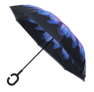 Dámský holový deštník Inside Out Purple Daisy Umbrella - VÝPRODEJ