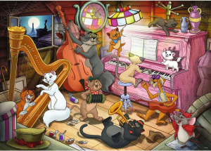 RAVENSBURGER Puzzle Disney: Aristokočky 1000 dílků - VÝPRODEJ