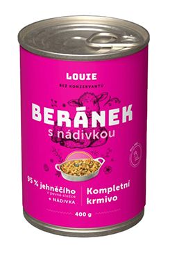 Louie Dog konz. Beránek s nádivkou 400g - VÝPRODEJ