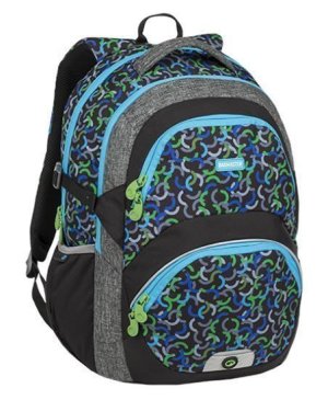 Bagmaster Školní batoh THEORY 9 E GREEN/BLUE/BLACK - VÝPRODEJ