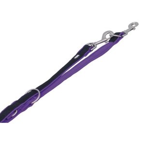 Vodítko nylon Mesh Preno přep. 200cm x 25-35mm fialové Nobby - VÝPRODEJ