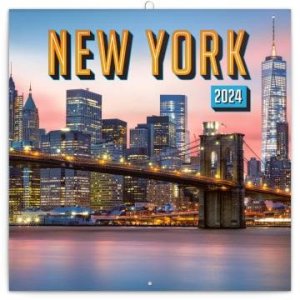 Kalendář 2024 pozn: New York (západní verze) - VÝPRODEJ
